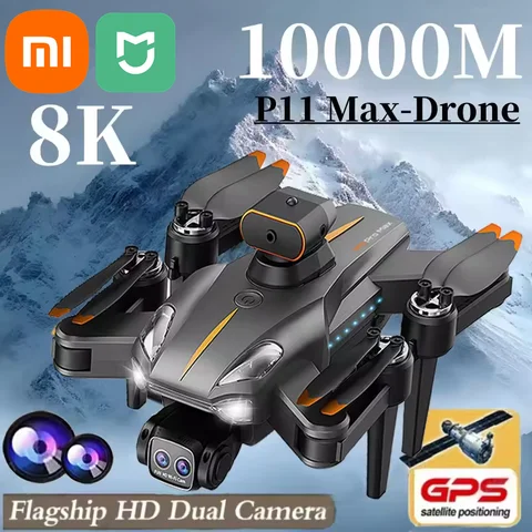 Xiaomi MIJIA P11 Max Drone 5G GPS 전문 항공 사진 8K HD 듀얼 카메라 장애물 회피 브러시리스 Quadrotor 10000M