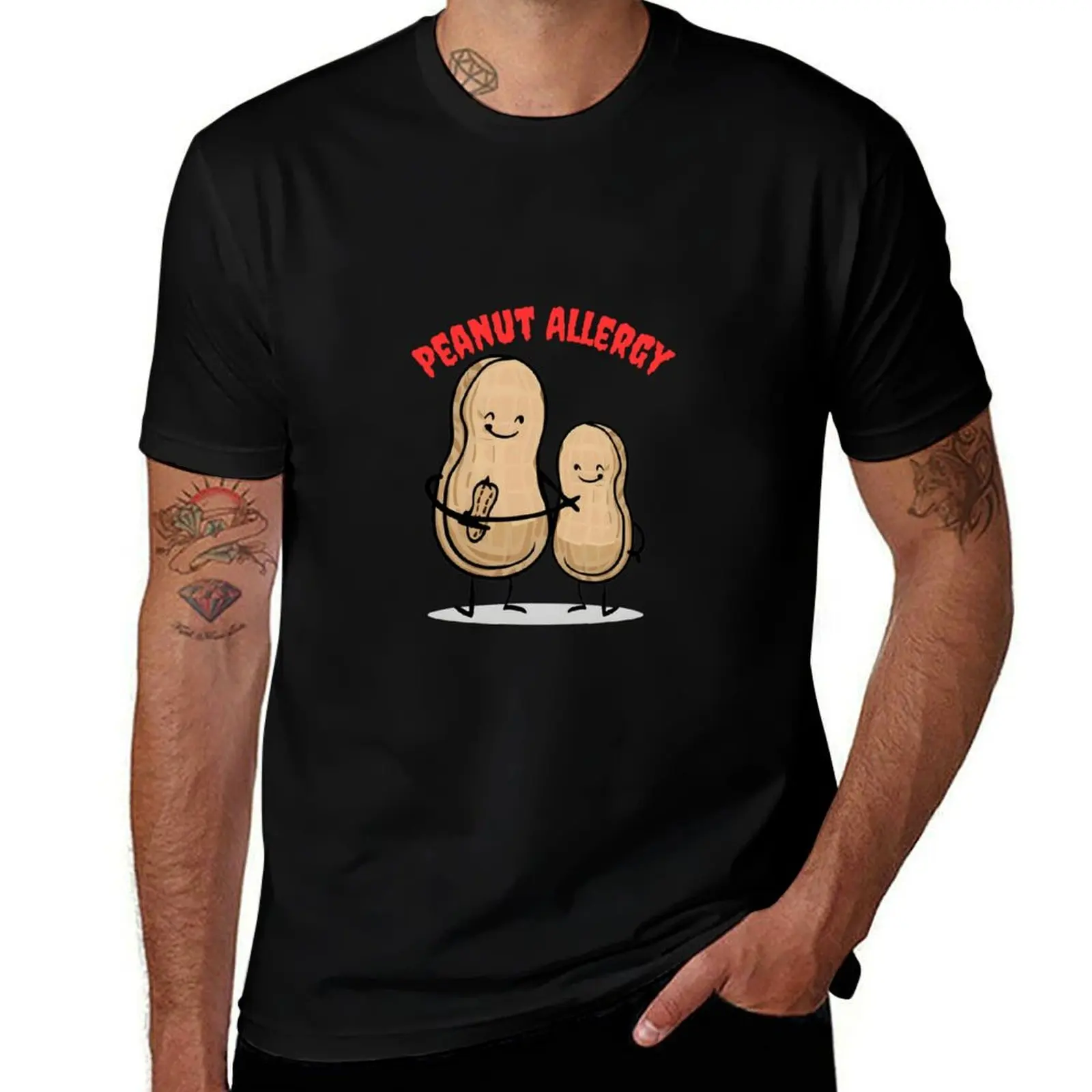 Copy of Peanut Allergy Epipen Awareness T-Shirt man t shirts for men casual T-Shirt