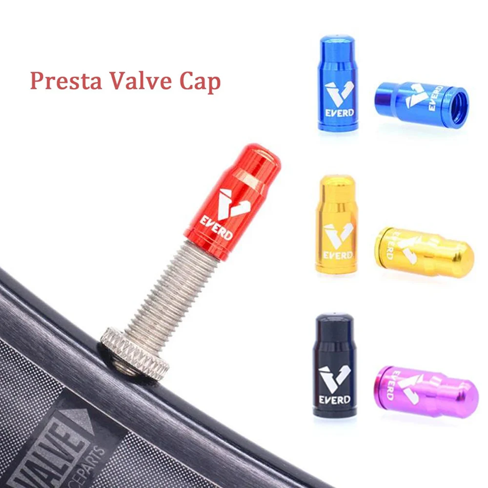 Mountain Bike Presta Valve Nut with Install Wrench MTB Road Bicycle Tubeless Tire Valve Cap Vacuum Tire Nozzle Lock