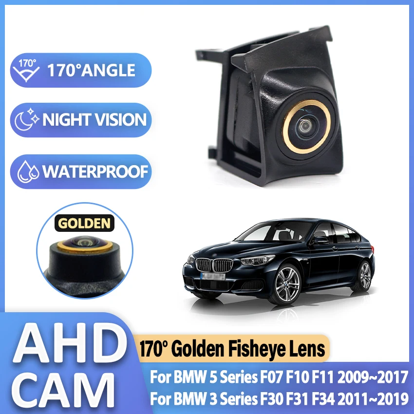 

Golden AHD Vehicle Front Side View Camera Fisheye For BMW 5 Series F07 F10 F11 2009~2017 For BMW 3 Series F30 F31 F34 2011~2019