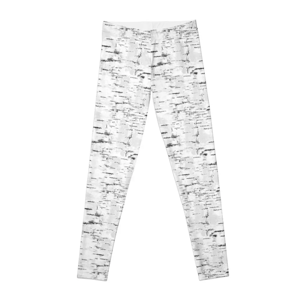 

Faux Birch Bark Leggings active wear gym top Womens Leggings