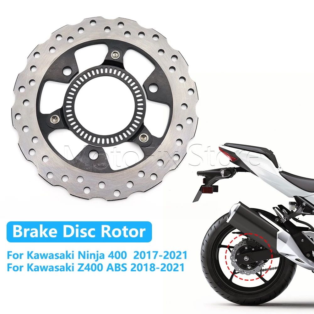 Disco de Freno Trasero de Motocicleta de 220MM para Kawasaki Ninja 400 EX 400 ABS 2017-2021 Z400 ABS Ninja400 EX400 ABS KRT 2018-2021