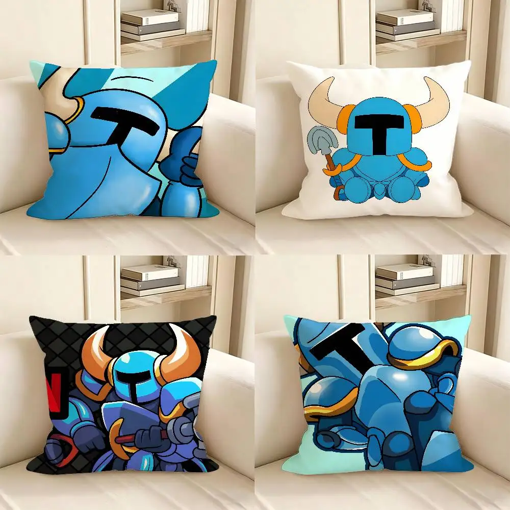 1pc Shovel Knight Pillow Case Fashion Square Pillowcase Bedroom Sofa Room Ins Decoration Leisure