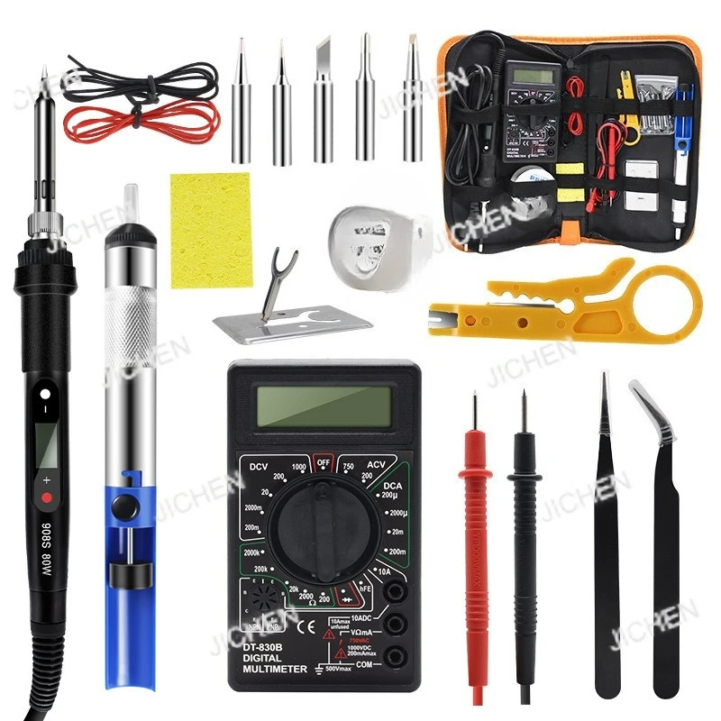 

Цифровой дисплей 80 Вт, LVD-дисплей, электрический паяльник, бытовая сварка, 60 Вт, регулируемая температура, промышленная сварочная ручка, ремонт