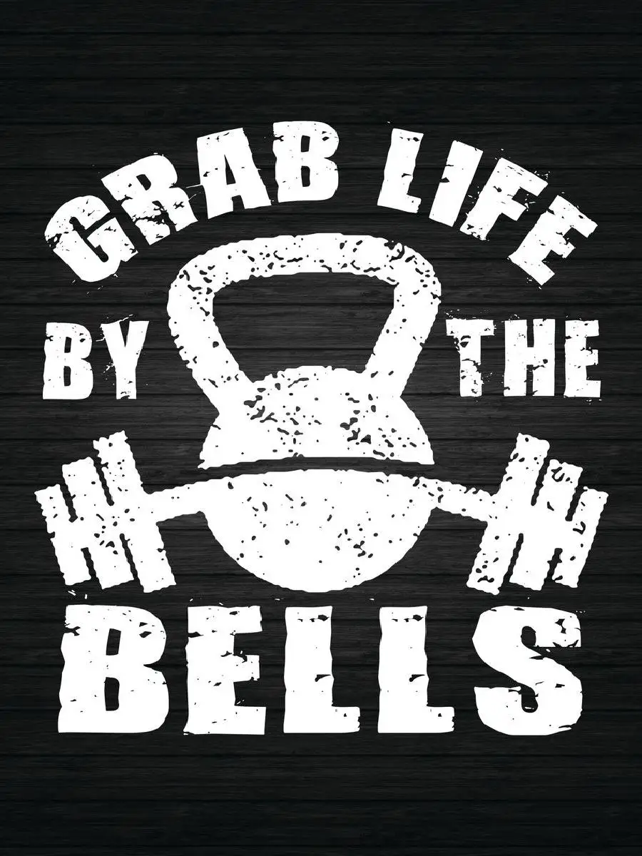 Mancave Collection Grab Life By The Bells Poster  Stylish Interior Design Print for Wall Decor