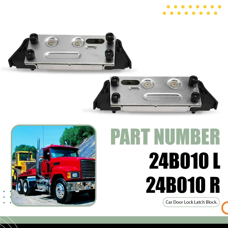 

1Pair Front Door Latch Block For Mack CHN&CL&CX 05-07 937-5103 HLK2042 84148223 937-5102 HLK2041 84148222 9QX34M 90X33M-Boom