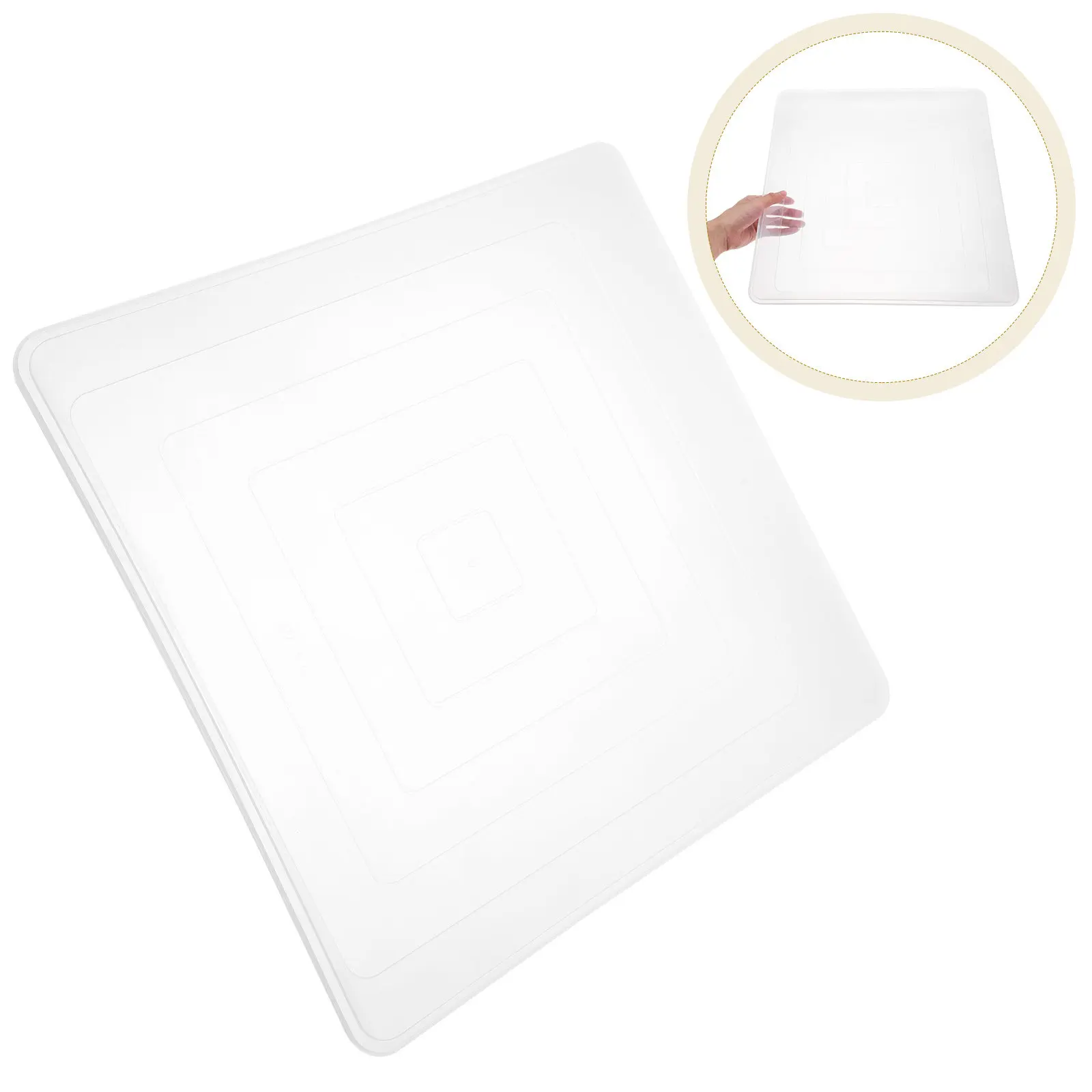 2Pcs Sturdy Plastic Planter Trays Flowerpot Bottom Saucers Drainage Catch Plate for Plants Office Garden Hydroponic Pots