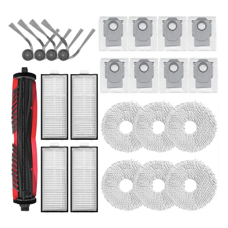 

A40Z-For Roborock Saros Z70 Vacuum Cleaner Replacement Kits Side Brush HEPA Filter Mop Cloth Dust Bag Accessories Parts