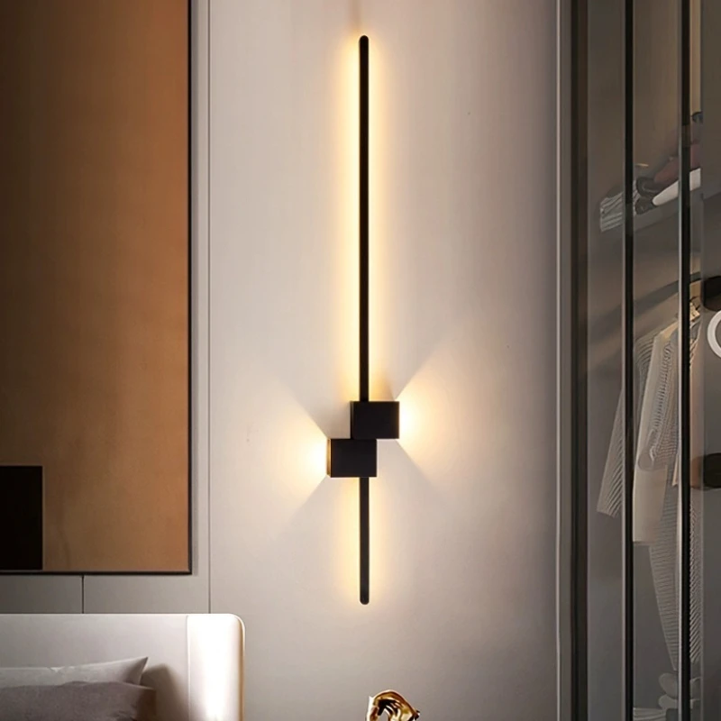 

Led Wall Lamp Modern Long Light for Home Bedroom Living Room Surface Mounted Hotel Background Wall Sconce Lighting Fixtures