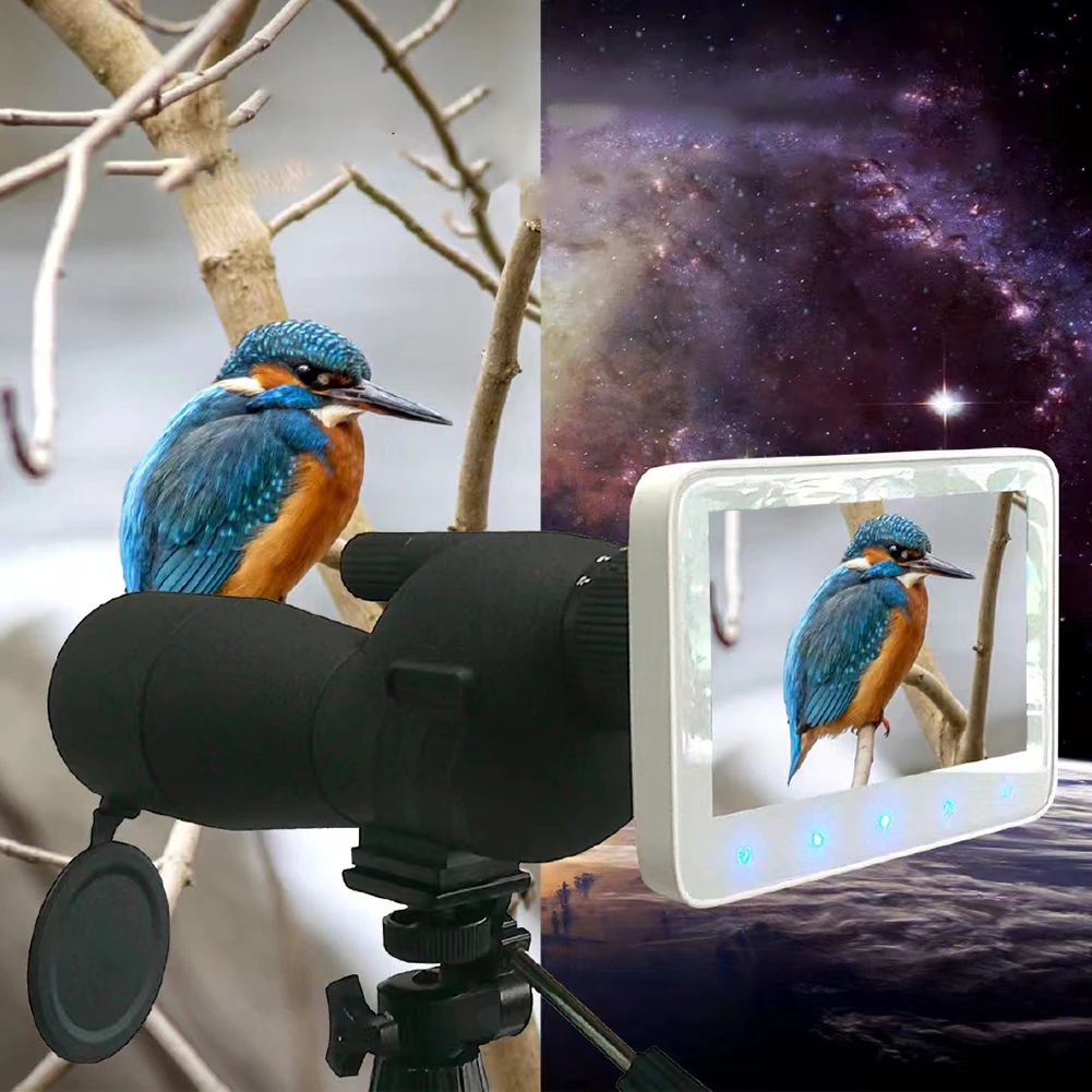

HD Electronic Eyepiece Camera 5-Inch Screen 5X Digital Zoom Astronomical Telescope Eyepiece for Bird-Watching Lunar Astronomy