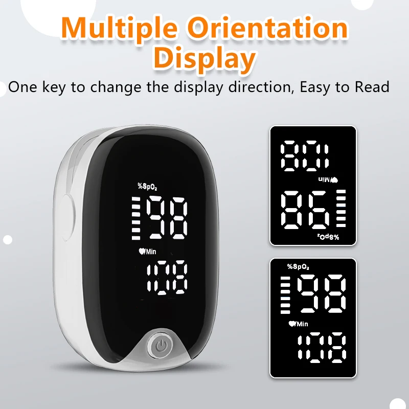 Oximeter Portable Fingertip Pulse Blood Oxygen Saturation Monitor With LED Display Fingertip Oximeter Testing SpO2 Health Care