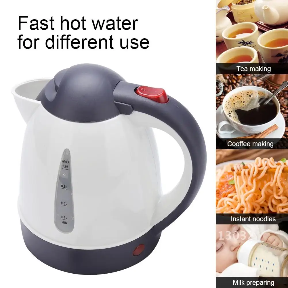 

Pot 24v Vehicle Truck Hot Kettle Car Electric Kettle 1000ml Heated Portable Large Water 12v Tea Boiler Travel Capacity Coffee