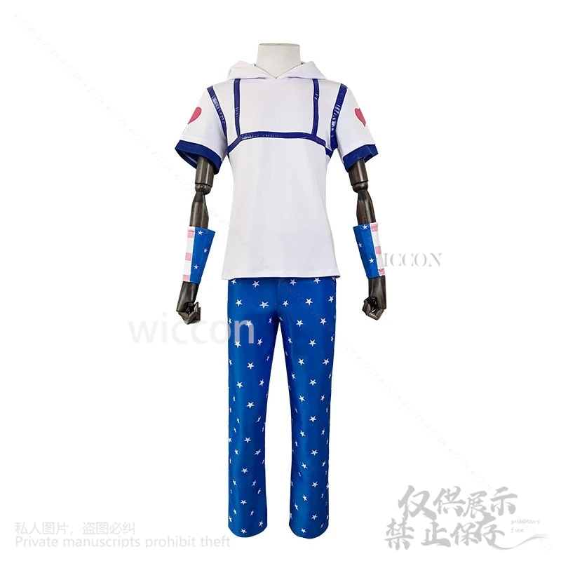 أنيمي غريب جو أنيمي زي جوني جوستار موحدة شعر مستعار هالوين كوس حفلة الزي السراويل العليا قبعة دعوى الكبار الإناث مخصصة