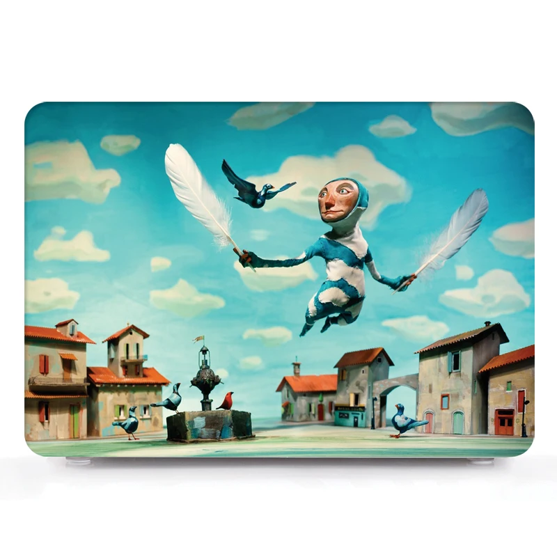 

Для ноутбука 2025 M4 Macbook Air 13 13,3 13,6 15 15,3 дюйма M1 M2 M3 Жесткий чехол с полным покрытием Funda Противоударный чехол из кожи CF