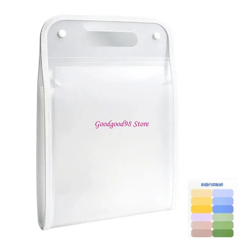 Document File Folder with Handle, Plastic File Filing Case for Portable Meetings, Forms and Desk Records Daily Use