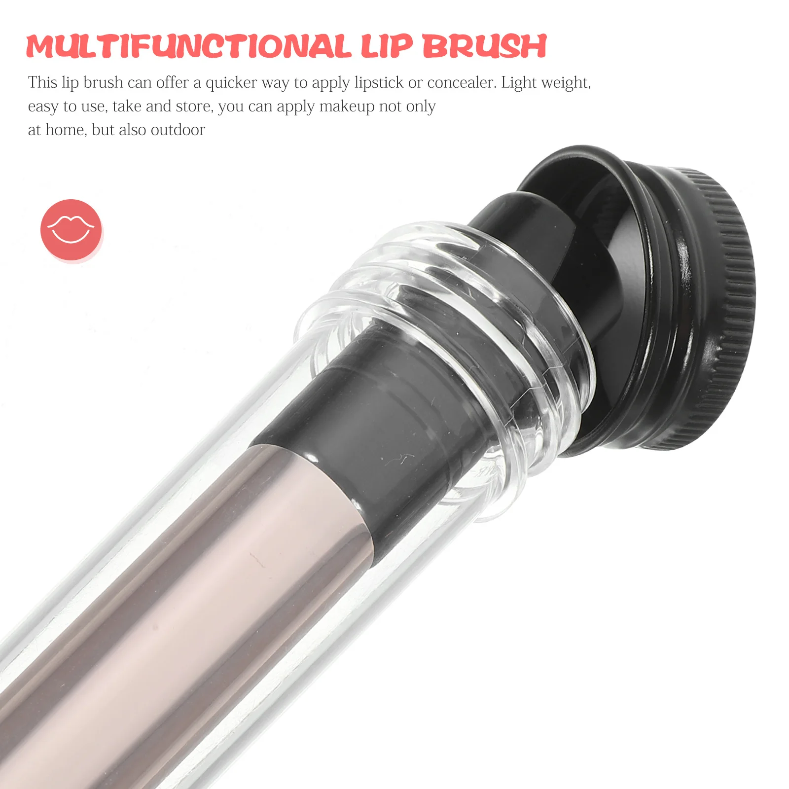 2 pçs escova labial portátil ferramenta de maquiagem aplicador de silicone corretivo batom bálsamo protetor de brilho escova labial ferramentas de maquiagem feminina