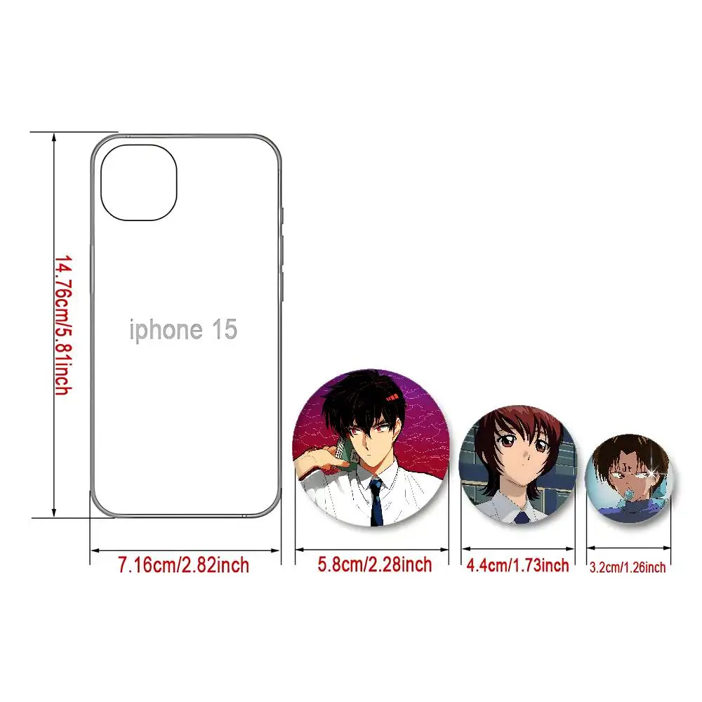 Skip Beat Badges Fashion New Hip Hop Versatile Round Metal Badge Cartoon Pin Gift Wholesale