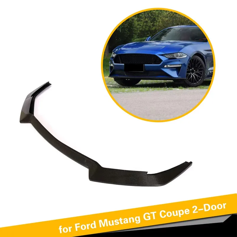 

GT carbon fiber car front lip for Ford Mustang GT V8 2018, 2019