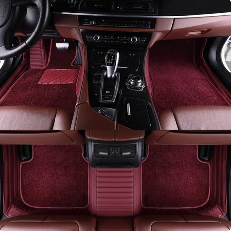 Высококачественные коврики, специальные автомобильные коврики на заказ для Mercedes Benz GLB 180 200 220 250 2025-2020 5-местные двухслойные ковры
