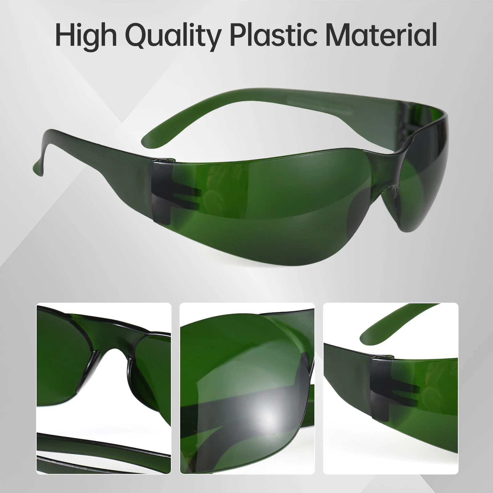 Laser Light Protective Goggles Professional Laser Safety Glasses for 190-470nm / 610-760nm Wavelength and Blue/Red/Purple Light