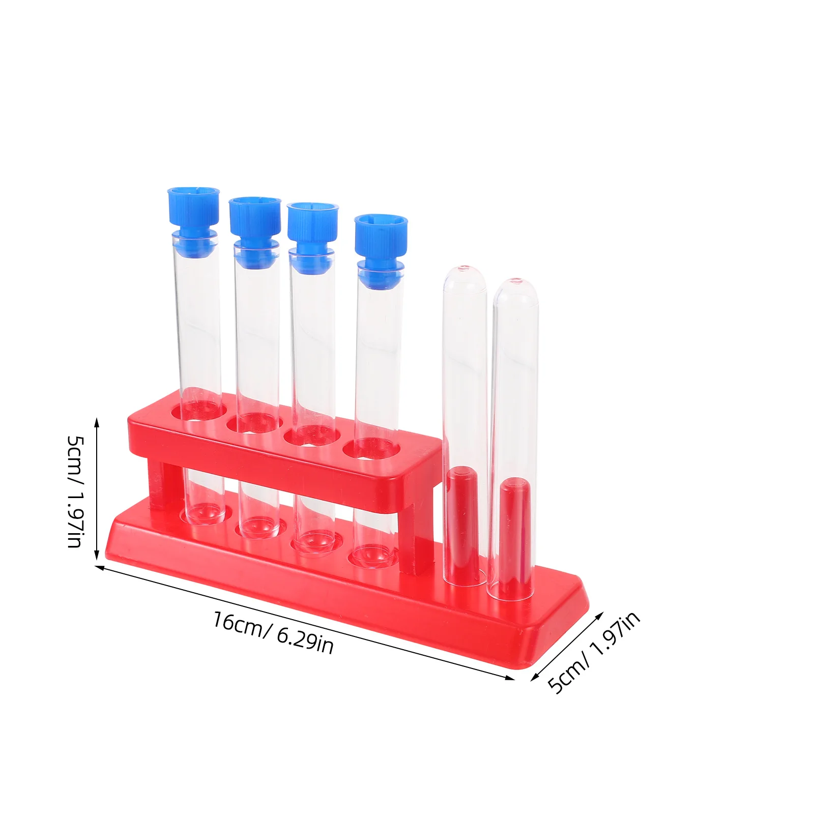 

1 Set s Plastic Test Kit Science Learning Test Tube Rack Holder For s Cognitive Development Educational Tools Clear Tube