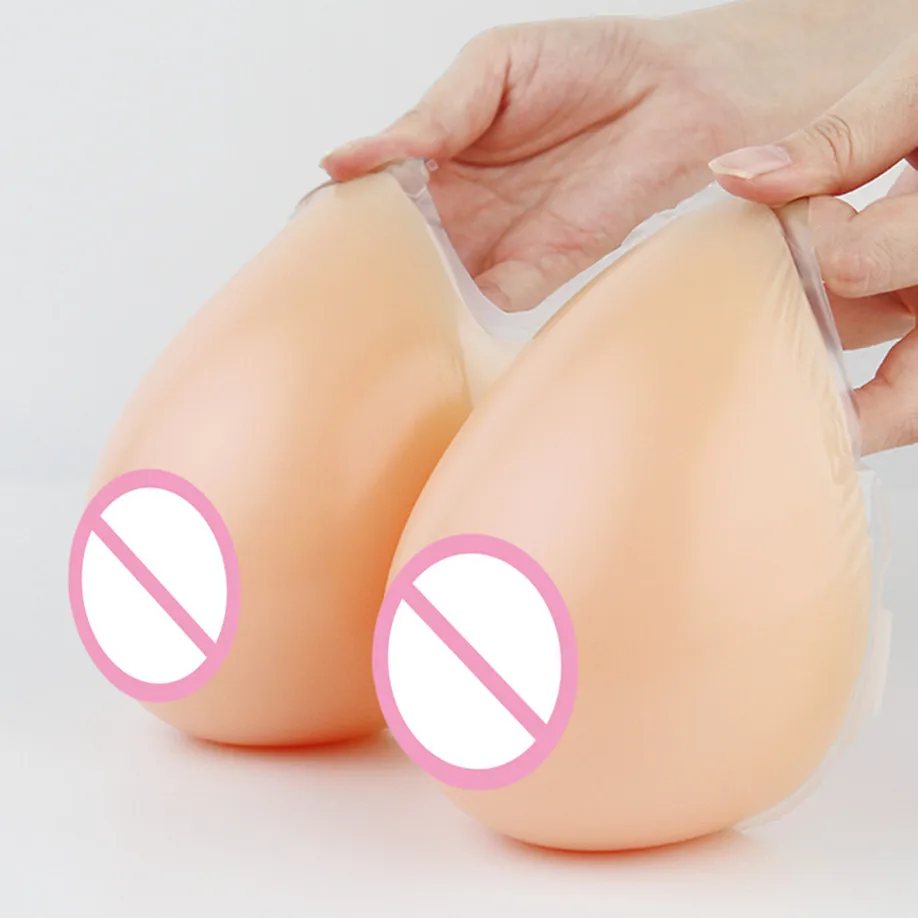 Realistic Silicone Breast Forms With Shoulder Strap Huge Fake Tits Boobs Pad For Crossdresser Transgender Cosplay Drag Queen