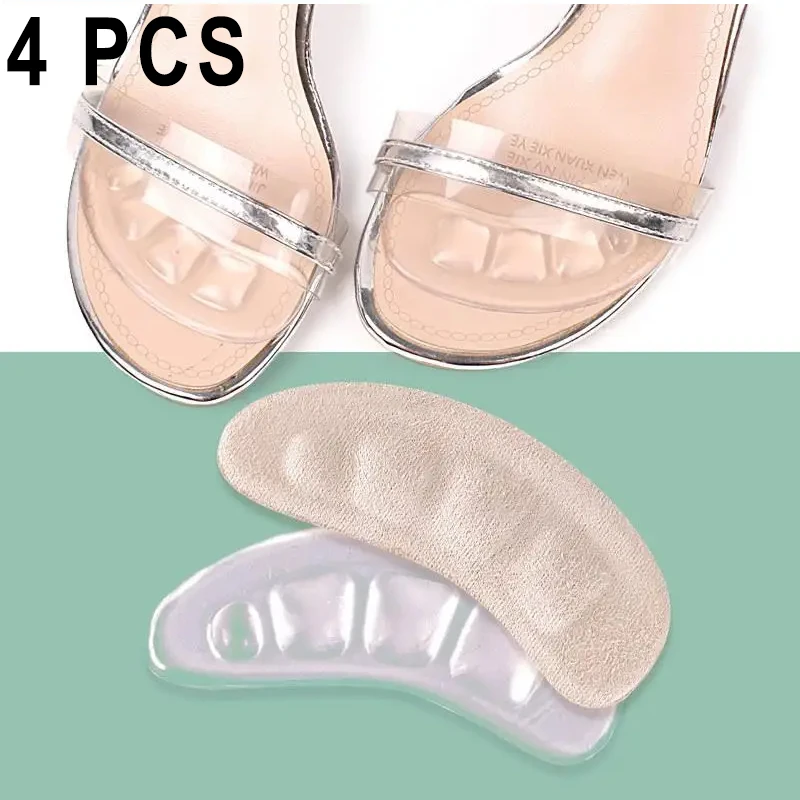 Schuhpolster für High Heels, rutschfeste Fußpolster für Sandalen, verschleißfeste Füße, Silikon-Fersenschutz für Damenschuhe, Fersenschutz
