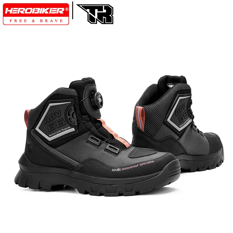 

TR 2025 New Motorcycle Boots Men Motos Waterproof Anti Slip Wear-resistant Riders Boots Motorbike Racing Ankle Length Shoes