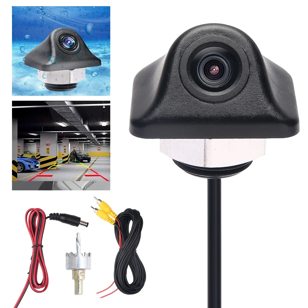 

QueenDer Night Vision Car Rear View Camera Universal Backup Parking Reverse Camera Waterproof 170 Wide Angle HD Color Image