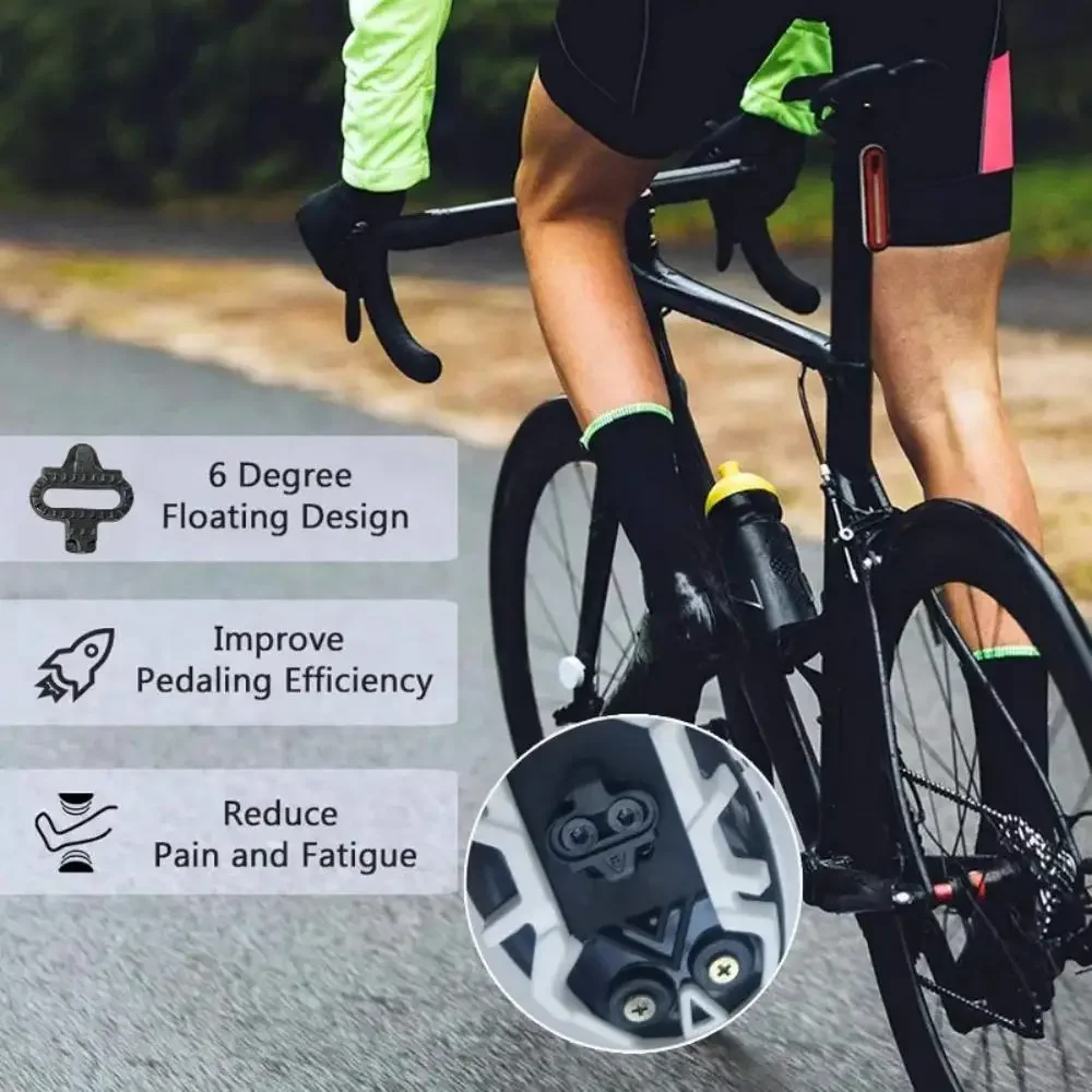 Bicycle Shoes Cleats for Shimano SH51 SPD MTB Cleats Multi-Release Bike Pedal Clips Shoes Clips Set Bicycle Accessories view 6
