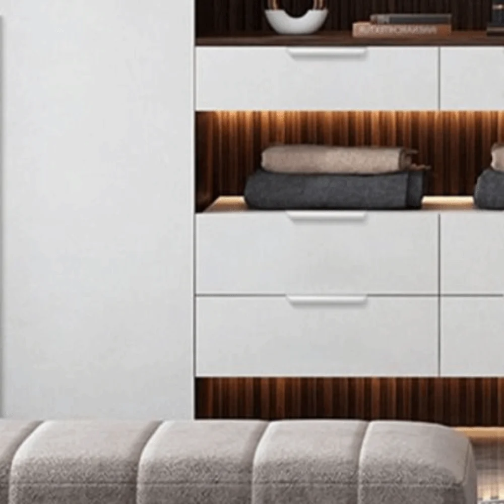 Morandi Color nvisible Cabinet Handles Aluminum Alloy Minimalist Hidden Handles Colorful Handle Arc Design