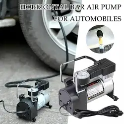 12V auto portable cigarette lighter tire pump Car multi-function portable metal two-cylinder power air compressor inflation tool