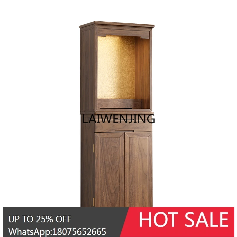SGF Buddhist shrine stand cabinet solid wood modern living room Bodhisattva shrine