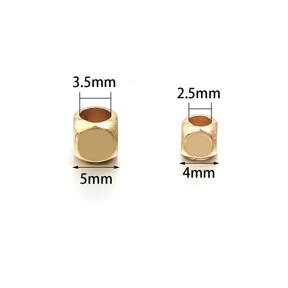 200Pcs 4/5mm Ball Bead Big Hole Round CCB Loose Spacer Beads For DIY Jewelry Making Accessories Beadwork