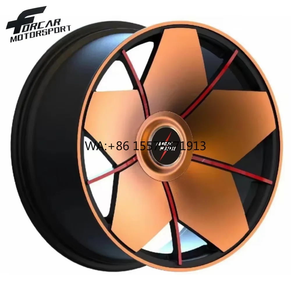 

Custom Monoblock Design High Quality 16-24 Inch Lightweight Big Capacity Forcar Factory Motorsport Alloy Forged Wheels Rims