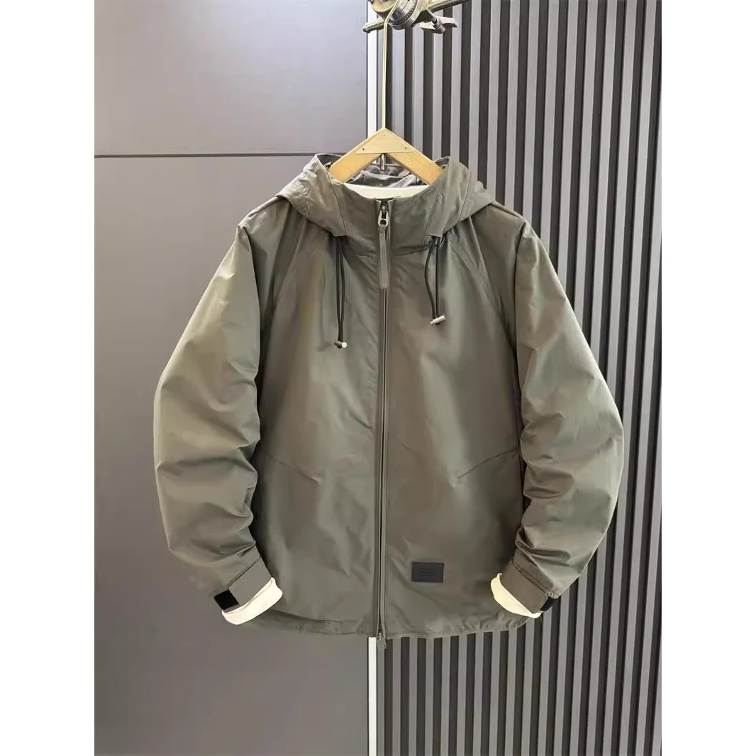 

Casual Hooded Jaet Men's Outdoor Windproof Coat Autumn Winter Large Size Trendy Brand Design Sensation Leisure Outerwear