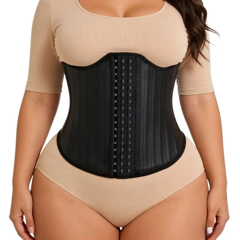

Латексный корсет-пояс для талии с 25 стальными косточками, моделирующий и утягивающий, для женщин, для коррекции живота