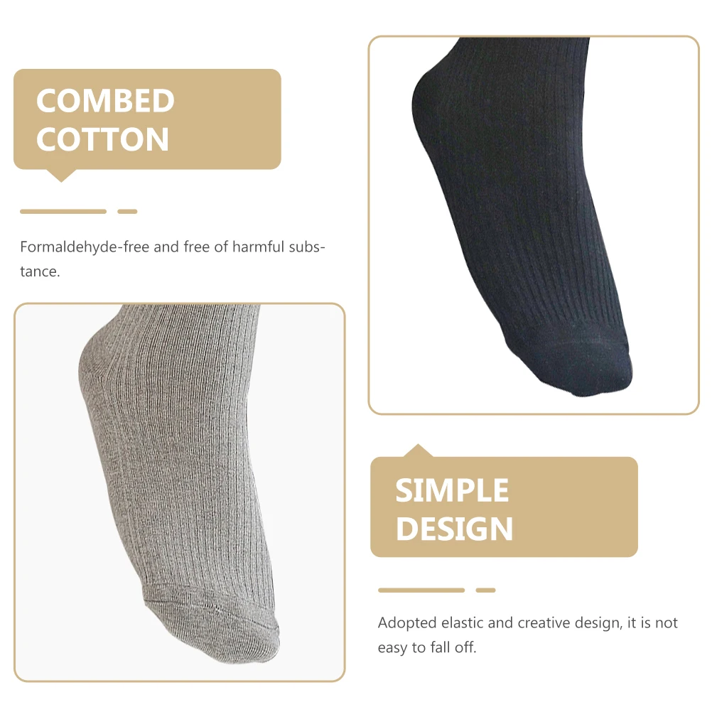 

5 Pairs Care Socks Diabetic Women Elderly Nursing Pregnant Combed Cotton Thickened Design Durable Breathable Comfortable Gift