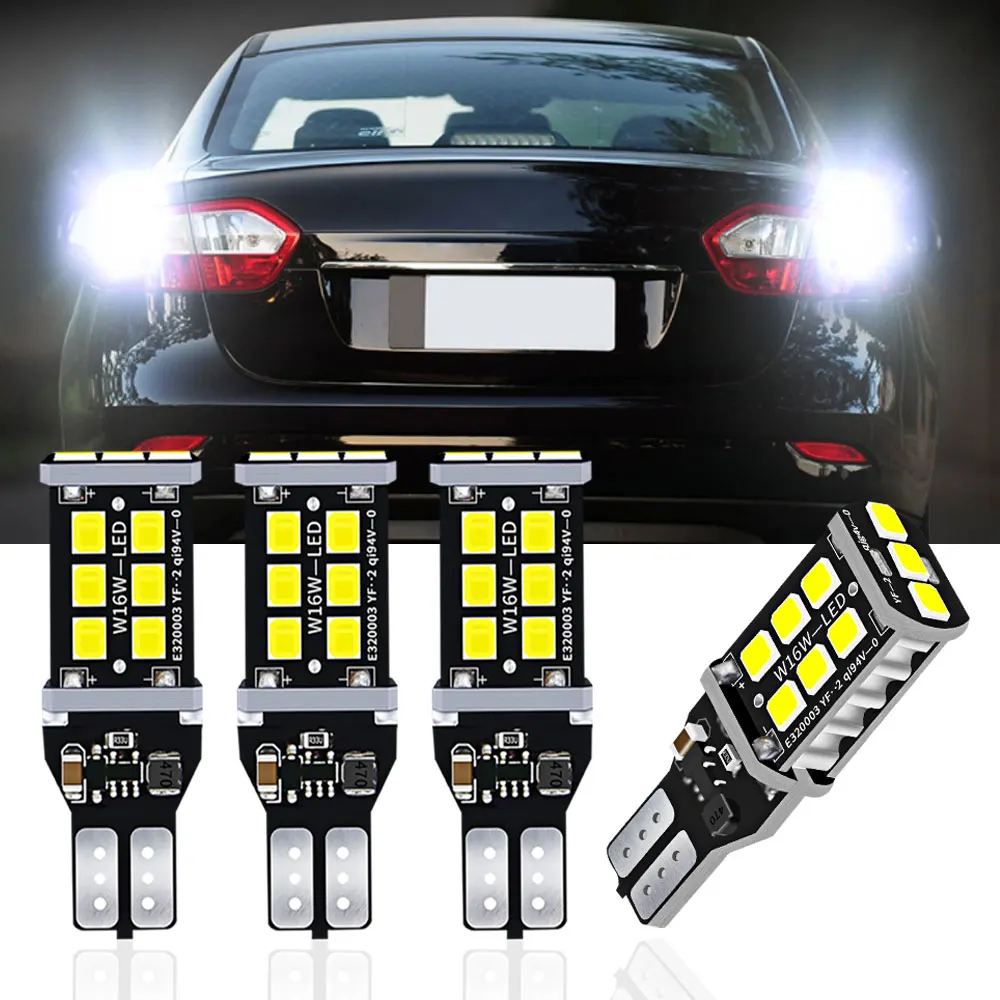 Feux de recul LED W16W T15 Canbus, pour Renault Twingo 2 Megane 3 4 Laguna Koleos 1 Espace 5 Grand Scenic Fluence Arkana, 4 pièces