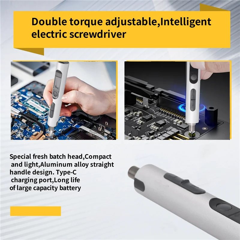 Torque Electric Screwdriver Mini Repair Precision Screwdriver Set Magnetic Screwdriver-B91B