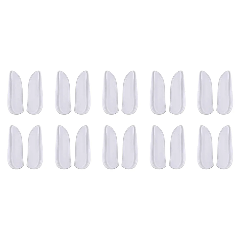 CYGJ-10 Pairs Medial & Lateral Heel Wedge Silicone Insoles - Corrective Adhesive Shoe Inserts For Men And Women