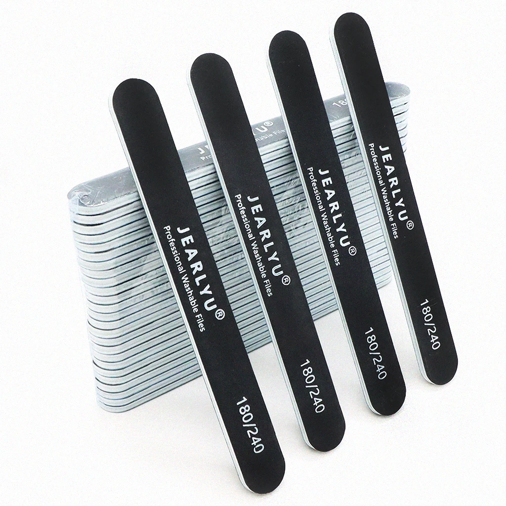 

100Pcs Emery Board Nail Files For Manicure 180/240 Grit Sanding Nails Manicure Buffer Set Double Sided Sandpaper Polishing Tools