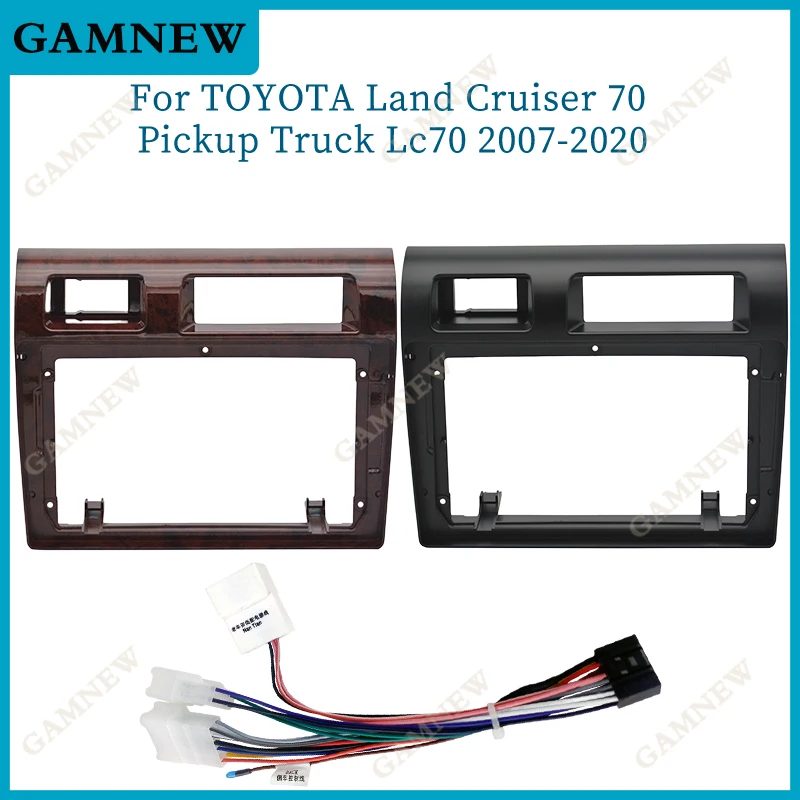 9 Inch Car radio Fascia Frame Install Panel Dashboard for Toyota Land Cruiser 70 Pickup Truck Lc70 2007-2020