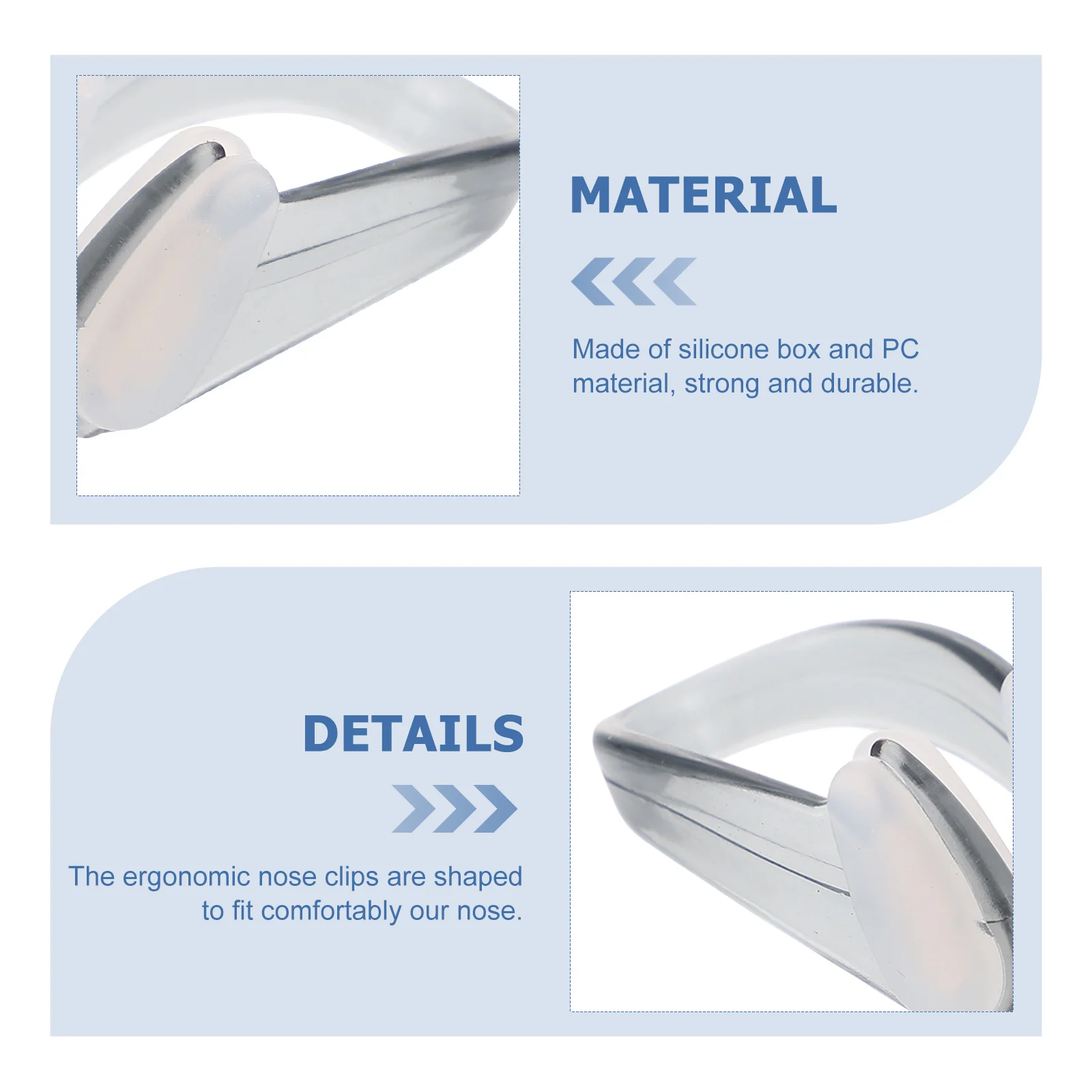 

5 Boxes Professional Nose Clamps Wear-Resistant and Comfortable for Swimming Surfing and Other Water Sports Nose Plugs