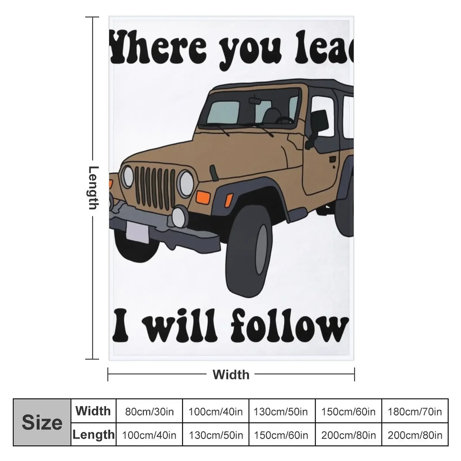 Where you lead I will follow Throw Blanket blankets ands Summer Beddings Thins Blankets