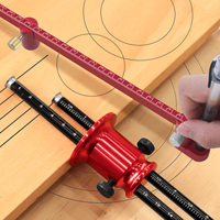 Inch/metric Double Head Wheel Marking 320mm Scribing Gauge Aluminum Parallel Line Drawing Tool Marking Woodworking Hand Ruler