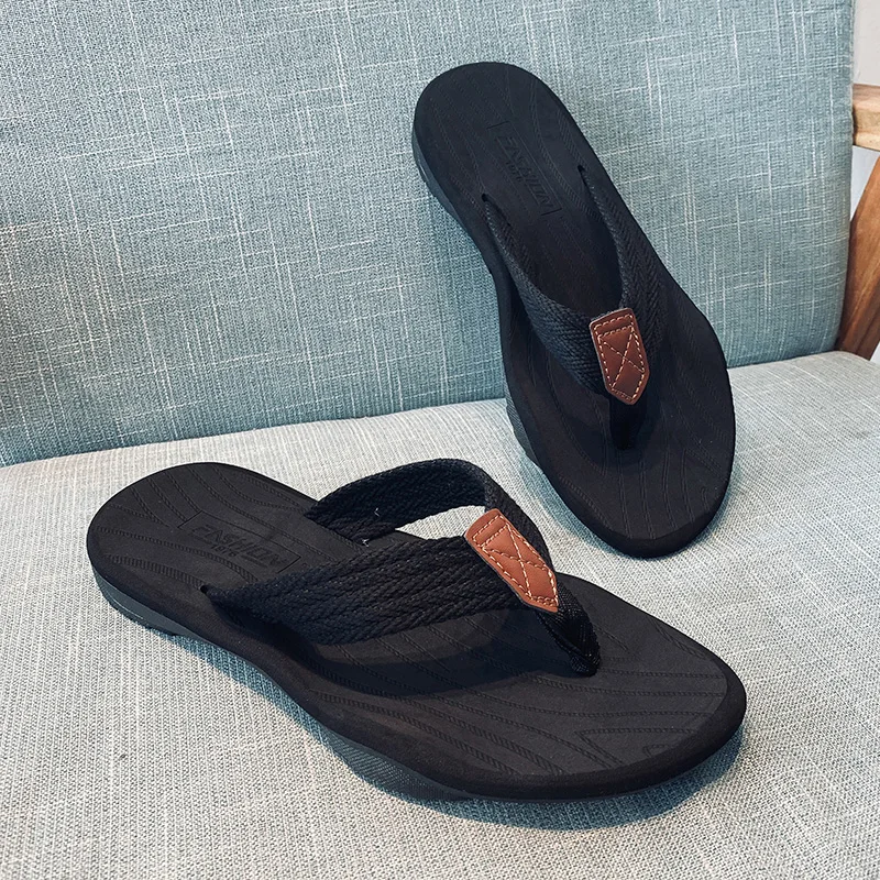 

Men Casual Flip Flops Comfortable Summer Beach Thong Sandals Lightweight Durable Rubber Non Slip Outdoor Indoor Footwear