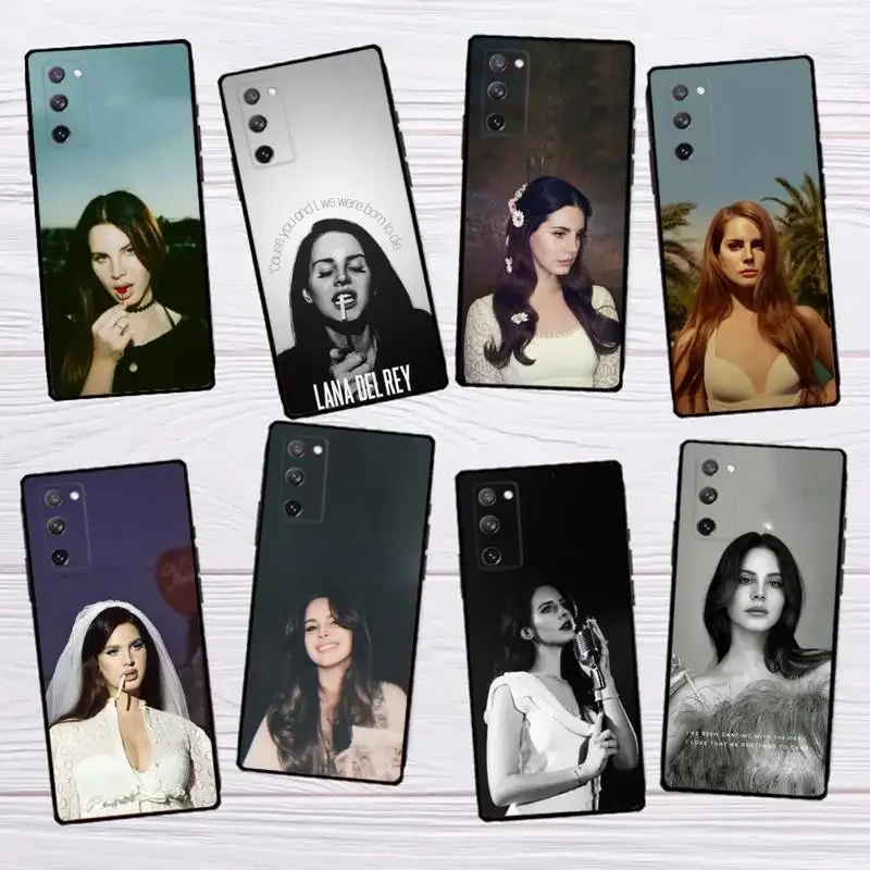 Sexy L-Lana-Del-Rey Phone Case for SamsungS23 S22 S21 S20 Ultra Pro S10 S30Plus 20 Ultra Black Cover