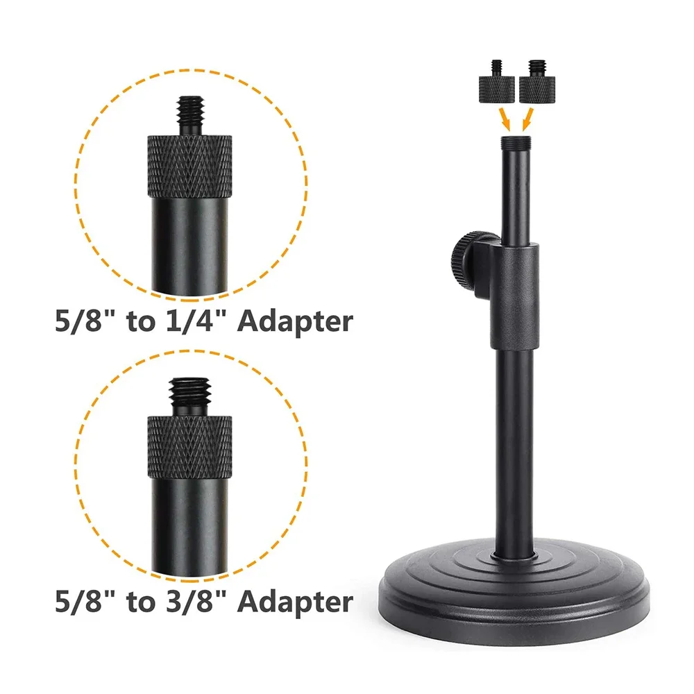 2 Pieces MicMicrophone Screw Adapter Thread 5/8