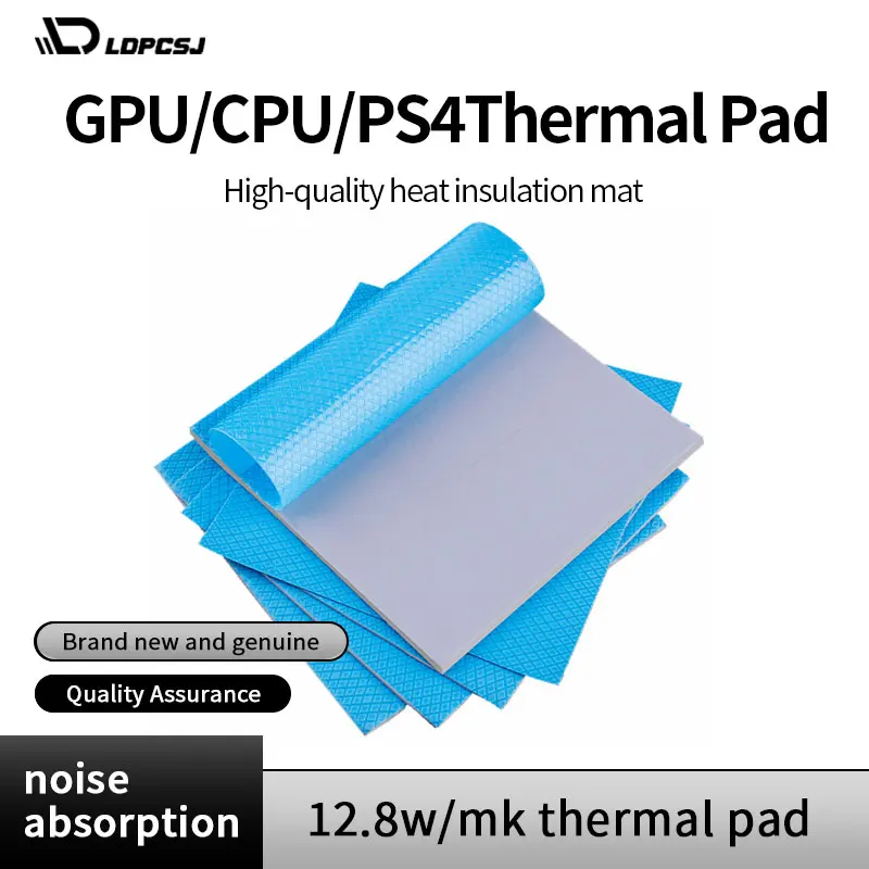12.8W/Mk Heat Dissipation Silicone Pad Cpu/Gpu Graphics Card Water Cooling Thermal Pad Mat Motherboard Silicone Grease Pad